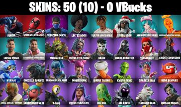 Conta Fortnite com Venom | Deadpool (Pen & Ink) | Sub-Zero (MK3) e 50 Skins