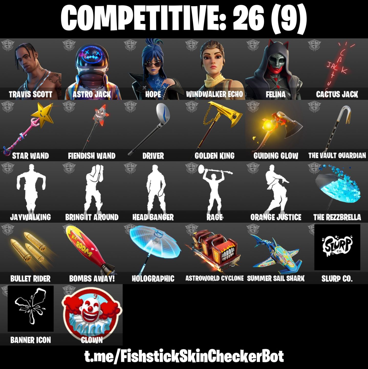 Conta Fortnite com Travis Scott | Astro Jack | Gold Midas | WORLD e 132 Skins