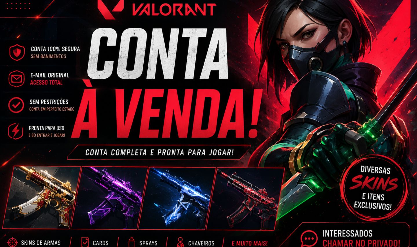 CONTA VALORANT À VENDA