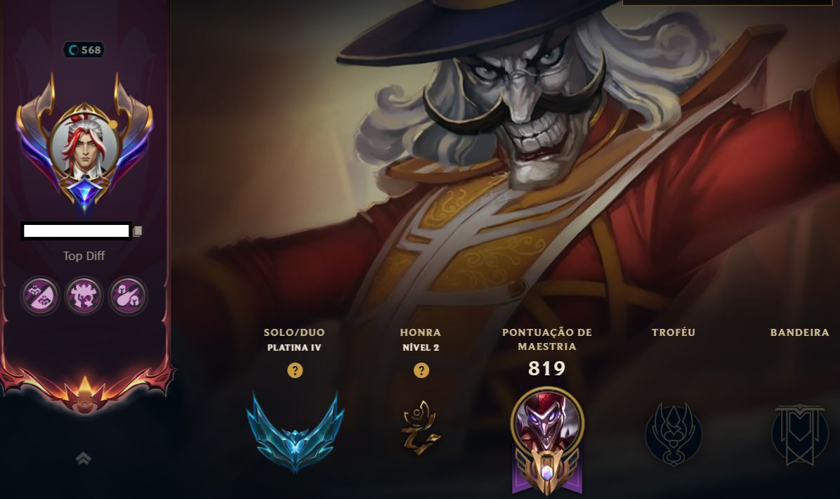 CONTA LOL | TODOS OS CAMPEÕES | PLATINA IV | 260 SKINS | +145K ESSÊNCIA AZUL