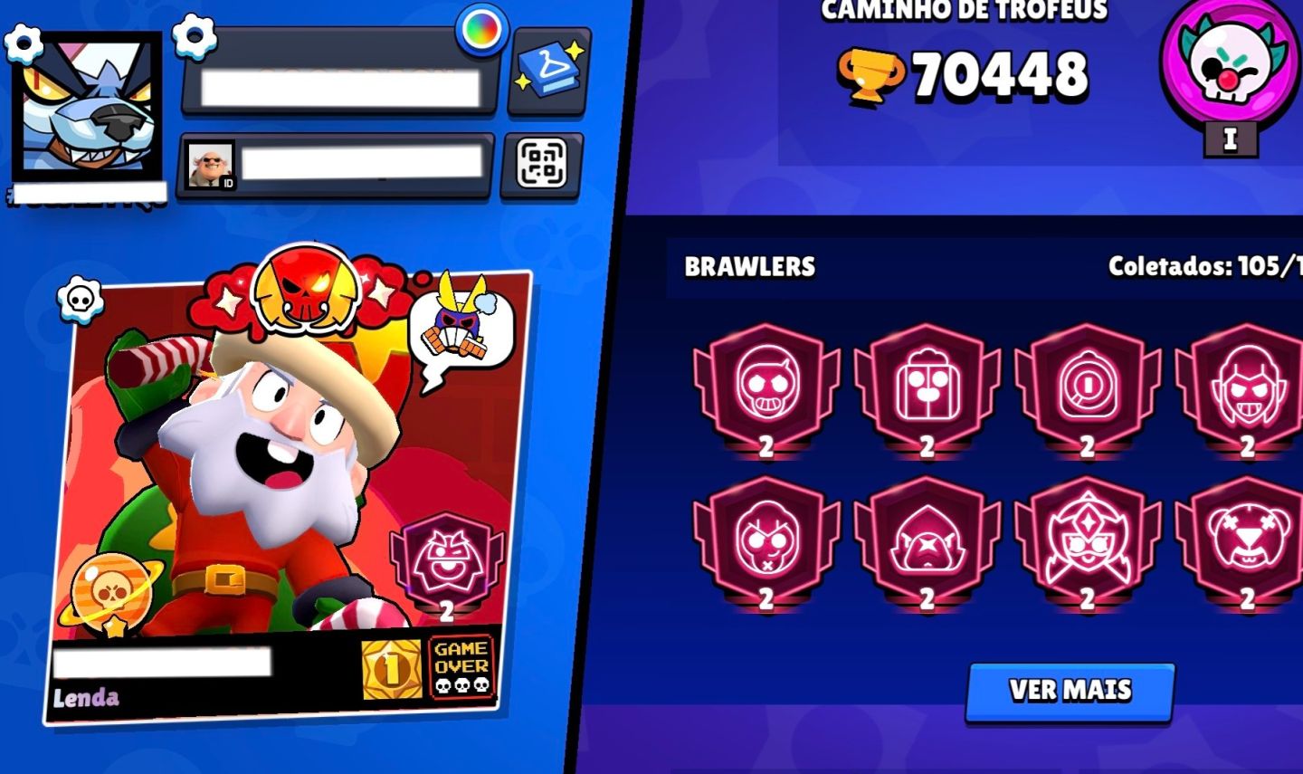 CONTA DE BRAWL STARS CRIADA EM 2019 MUITO RARA!