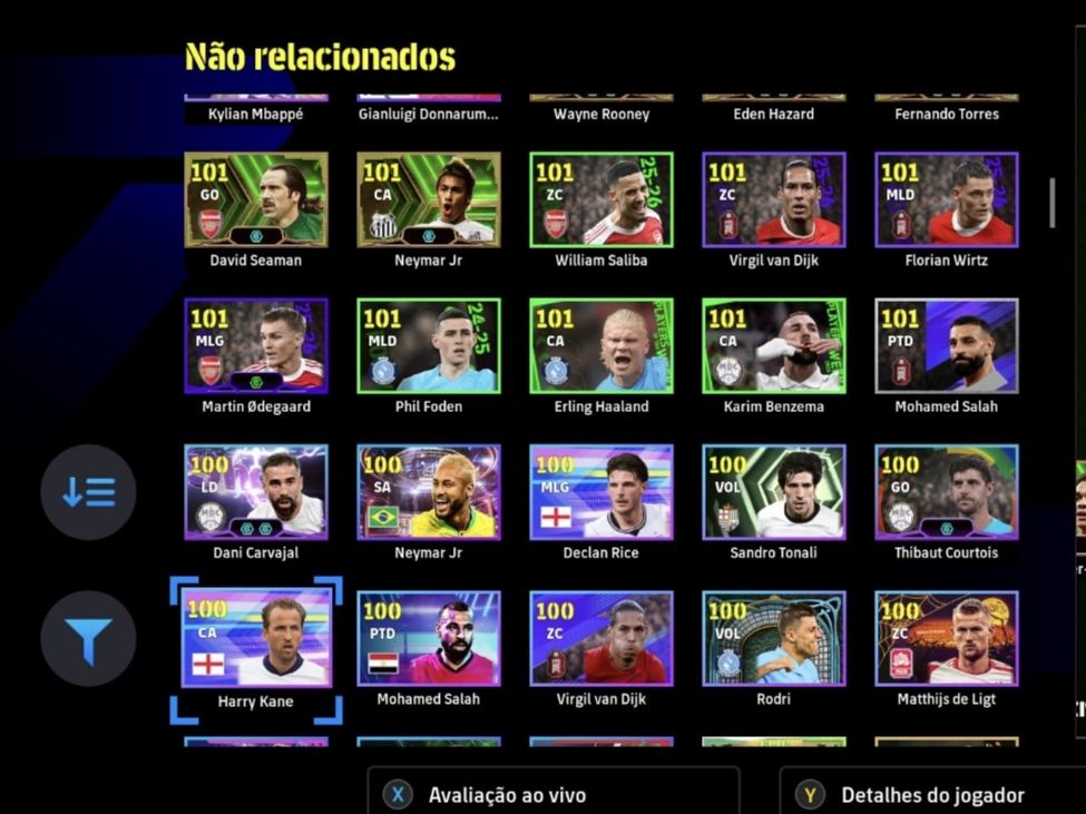 Conta Efootball Steam força 3206 vários blitz cooler, vários épicos