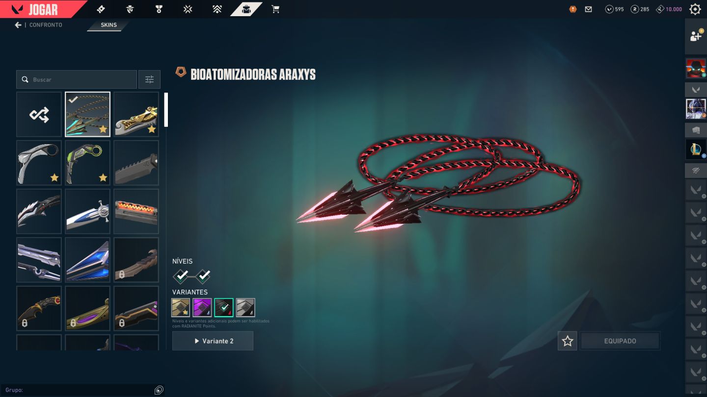 VALORANT | 9 Facas, Karambit RGX e Íon, Araxys, Prelúdio do Caos + LOUD VCT 2025