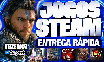 MENOR PREÇO - JOGOS STEAM LANÇAMENTOS E CLÁSSICOS - CONTAS OFFLINE