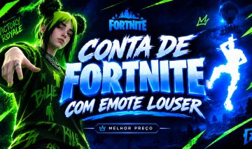 CONTA TRYHARD EMOTE LOUSER + BILLIE EILISH | MELHOR PREÇO