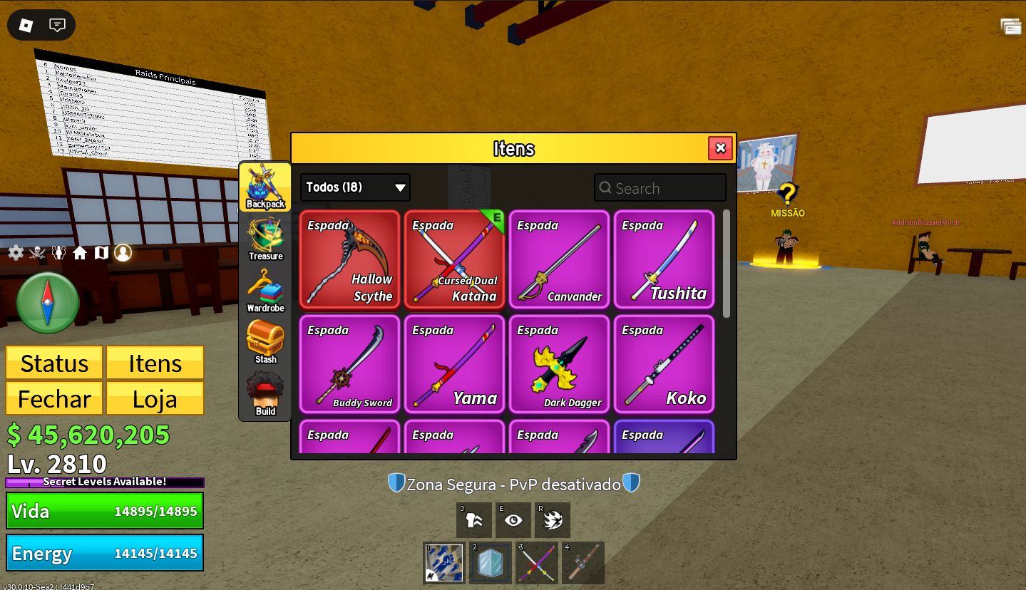 CONTA BLOX FRUITS LV2800 + GODHUMAN + CDK + ESPELHO + ENTREGA AUTOMATICA