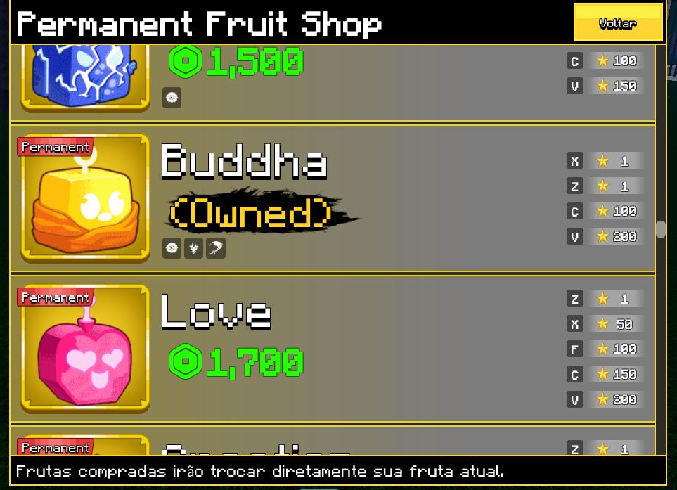 CONTA BLOX FRUITS | DIVERSAS GAMEPASS E SKINS