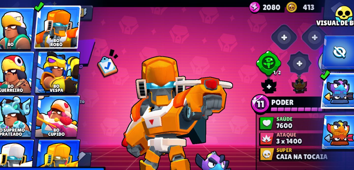 [ Brawl Stars ] Conta Nível 60 | 83 Brawlers | 39 Hipercargas + 10 Lendarios