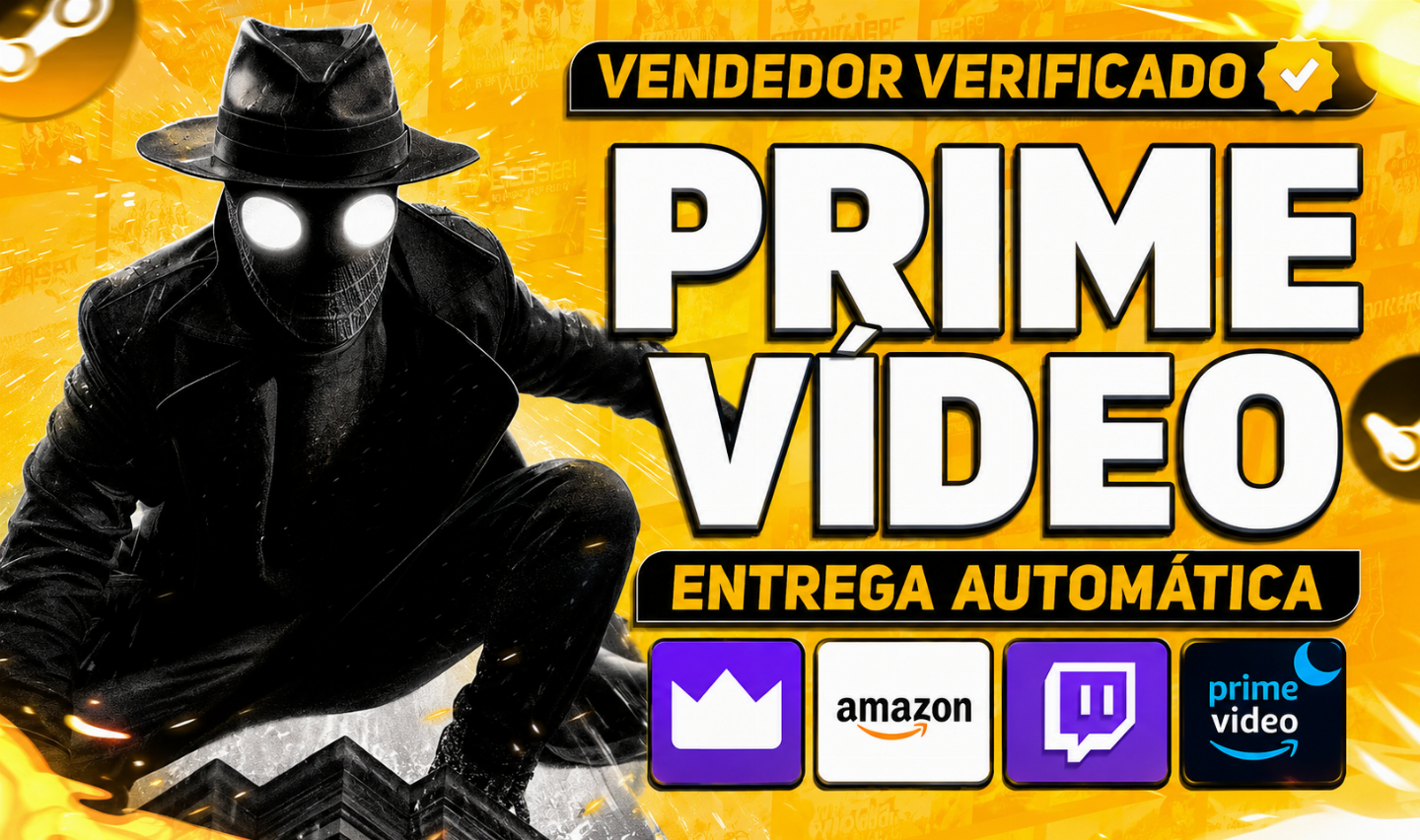 1 Mês Amazon Prime Vídeo (Só sua) + Luna + 30 Dias de Suporte