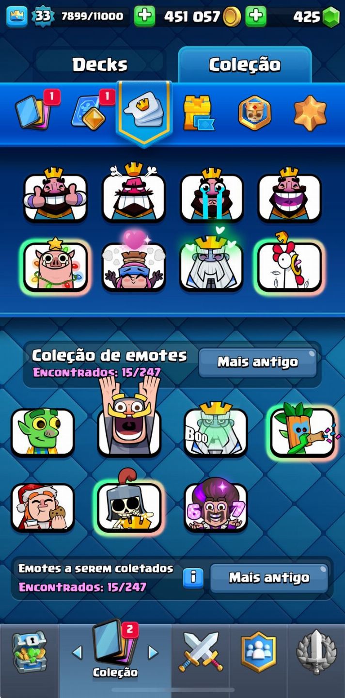 Conta OG Clash Royale (6 anos de jogo) lvl33 Arena 19(7k de troféus).