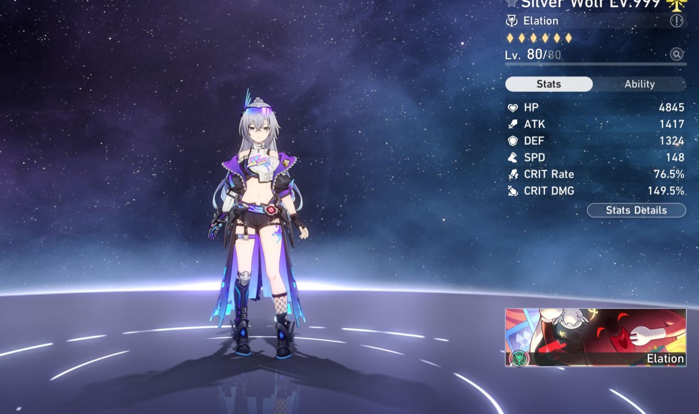 40 Personagens 5 estrela + Cones assinatura(feixiao,acheron, hysilens, castorice