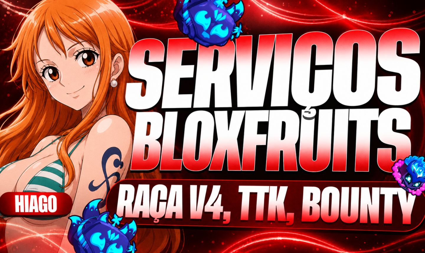 SERVIÇOS BLOX FRUITS | UP LEVEL RAÇAS TTK | RÁPIDO E SEGURO