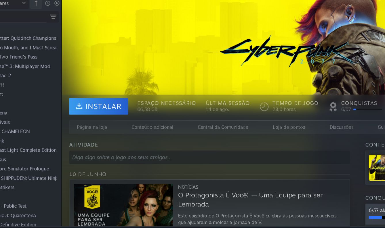 CONTA STEAM AAA | CYBERPUNK 2077 + WUKONG + GOD OF WAR + REQUÍEM + 007 + RDR2