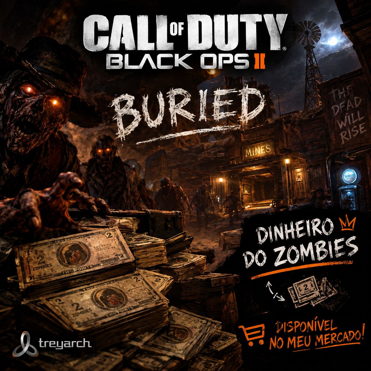 CALL OF DUTY BLACK OPS 2 FARM DE DINHEIRO MODO ZOMBIES PS4/PS5