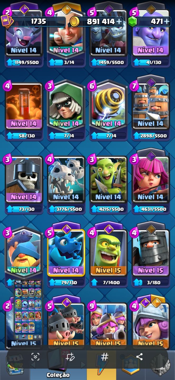 CONTA UPADA, CLASH ROYALE