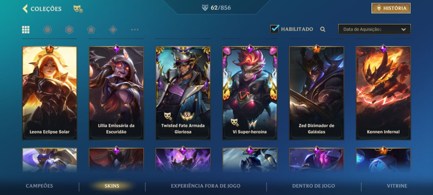 Conta WIld Rift League Of Legends 62 Skins De Eventos E Coleção Leona Completa