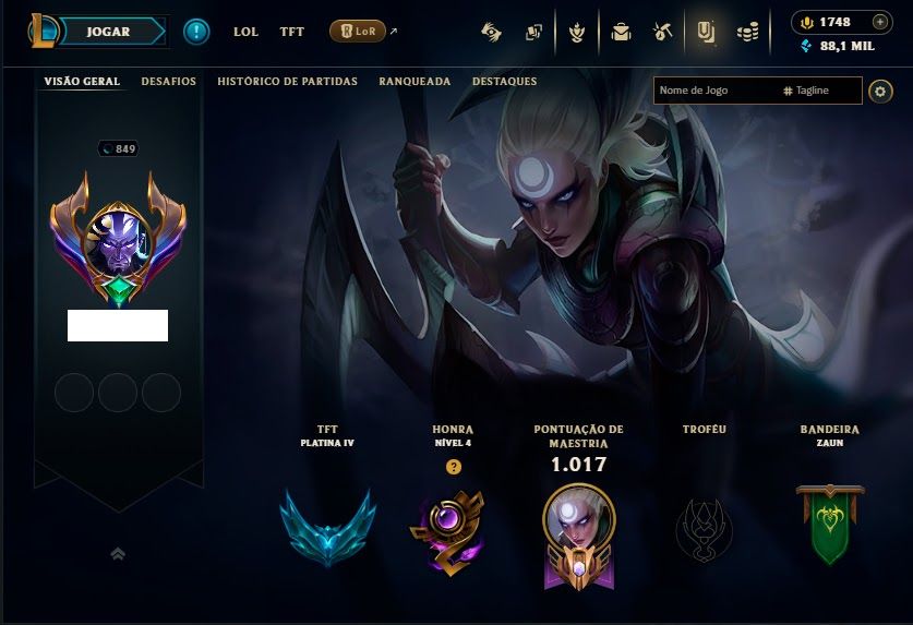 CONTA LOL BR 232 SKINS | LVL 849 | TODOS OS CAMPEÕES | CONTA DESDE 2017