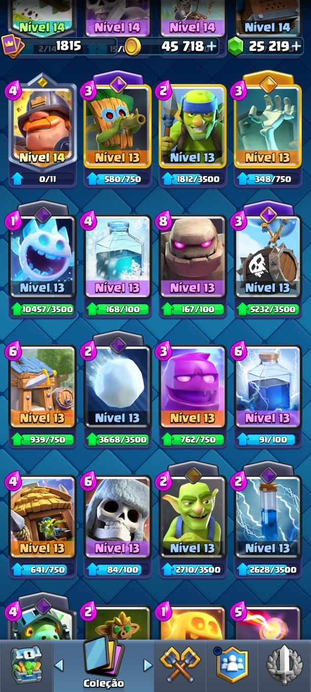 Conta Clash Royale, 12500 de Troféu, Mais de 24mil em gema.