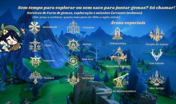 (Serviços Genshin) oculos | baús | exploração | farm