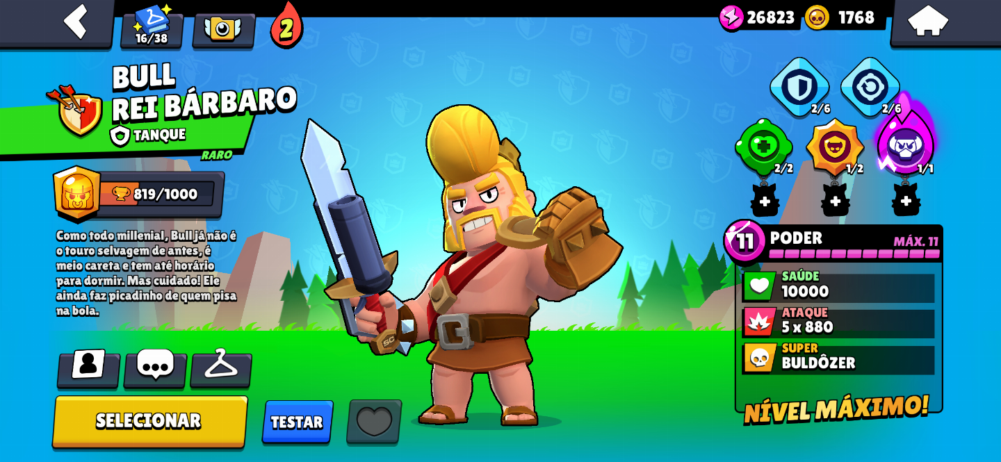 CONTA BRAWL STAR DE COLECIONADOR