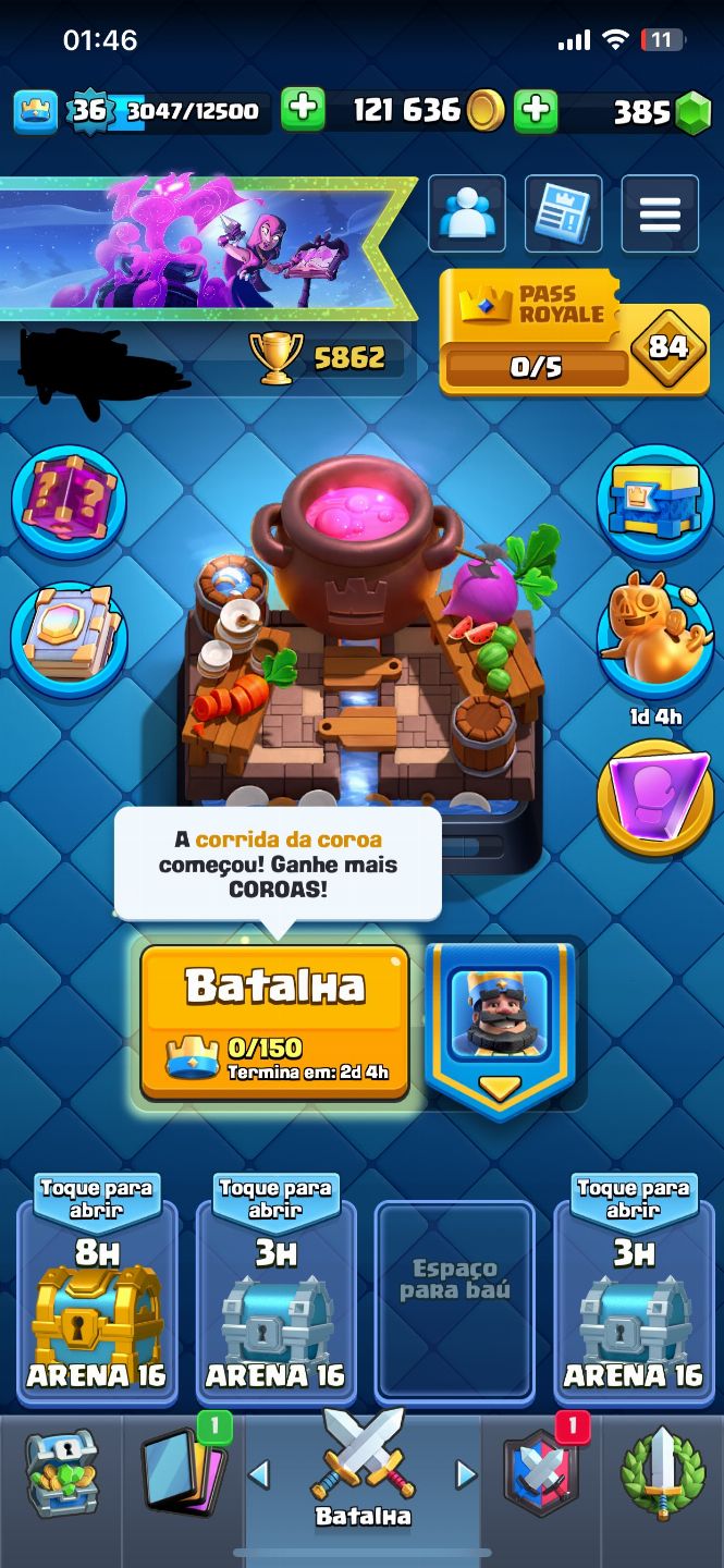 Conta de clash Royale é braw stars