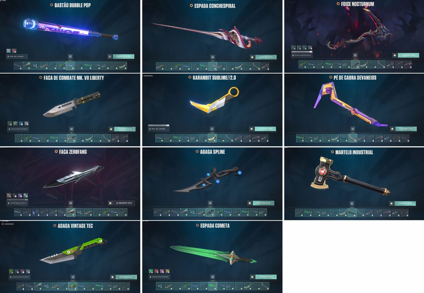 CONTA DE VALORANT DÍSPONIVEL FULL SKIN, único dono, skins a vontade, confira!