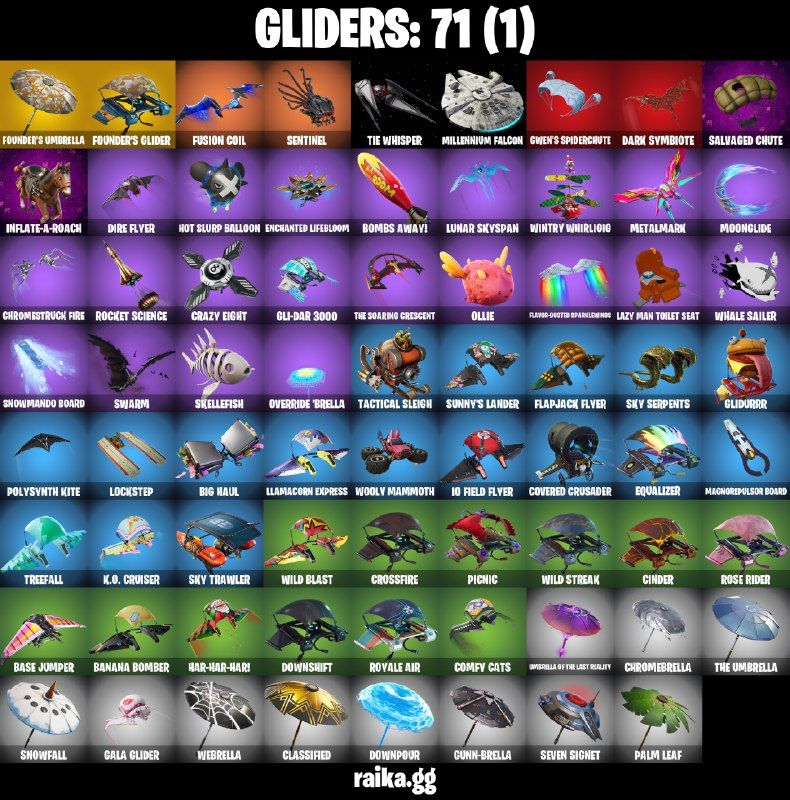 69 Skins - Og Stw, Midas, Dark Vetex, Lara Croft, Carnage, 2400 vbucks