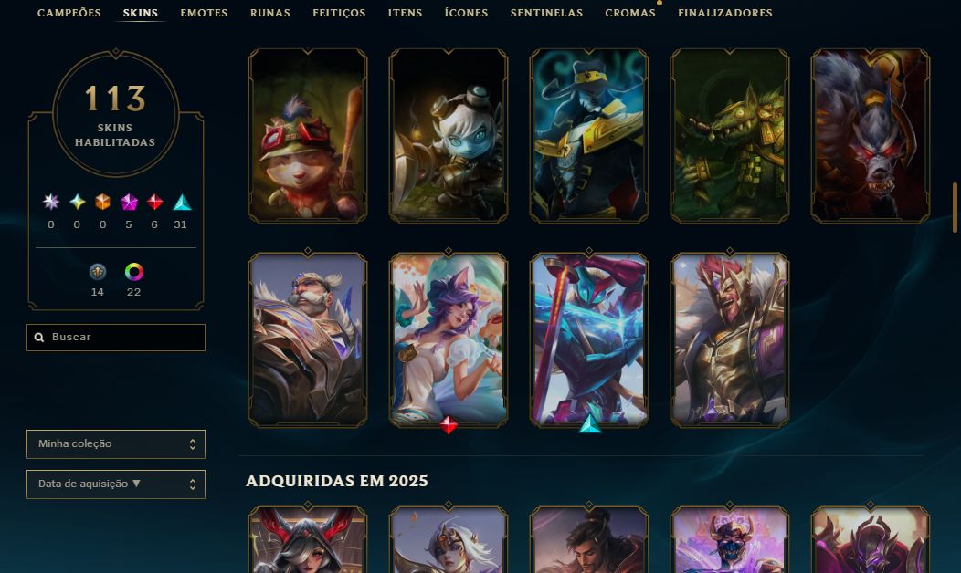 CONTA LOL - LV 98 - PLATINA