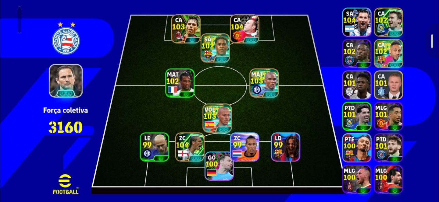 Conta efootball braba e com bons jogadores