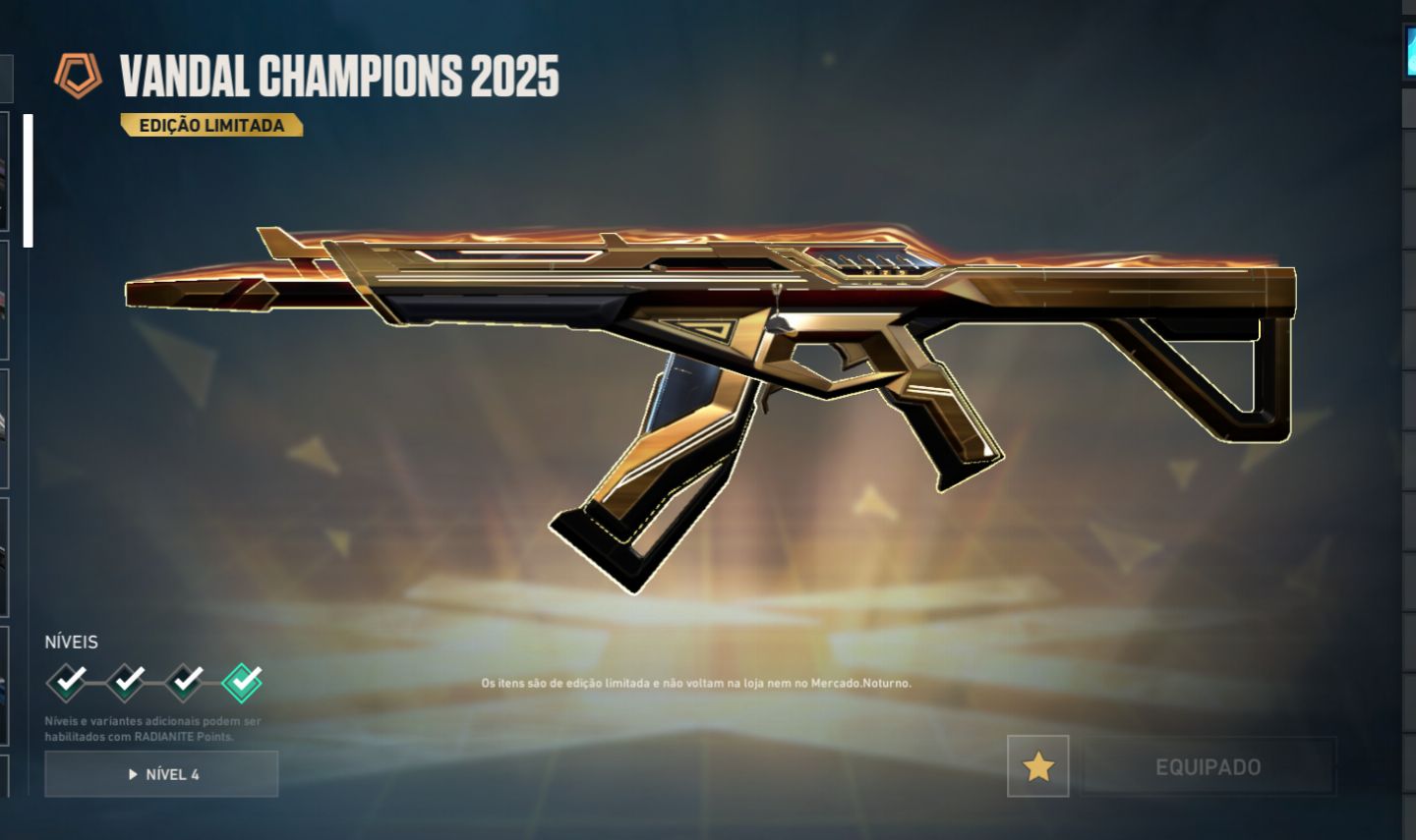 CHAMPIONS 2024/2025E VARIAS SKINS (ACEITO PROPOSTA)