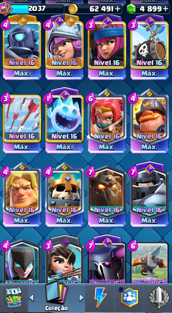 Conta de Clash Royale