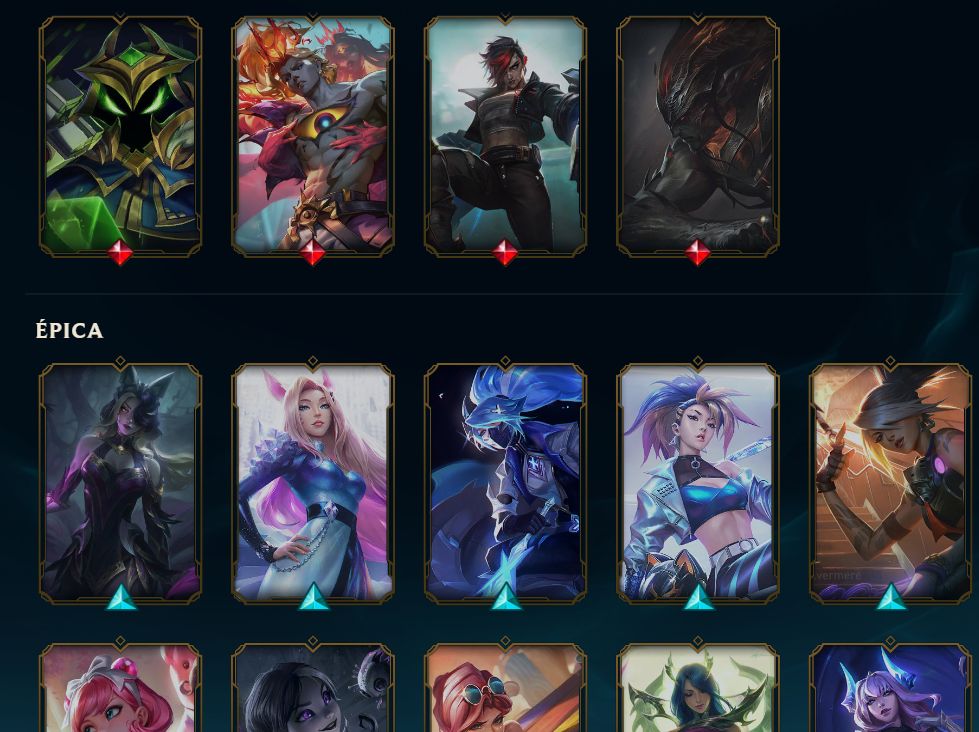 Conta Lol platina 4 com 417 skins, Full acess