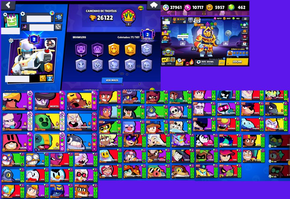 Contra brawl stars + brinde clash royale + brinde clash of clans