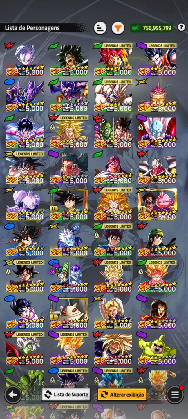 CONTA DRAGON BALL LEGENDS À VENDA