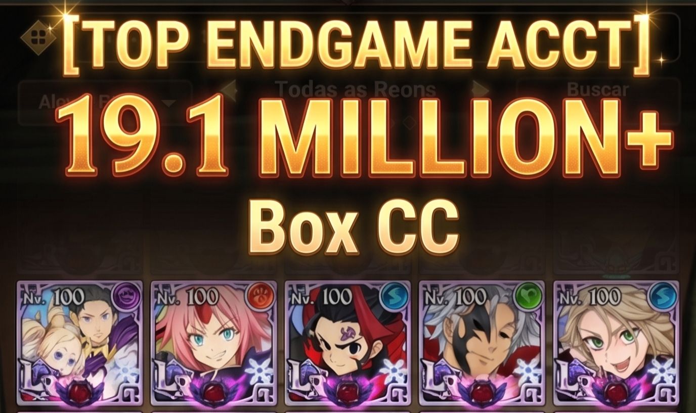 Conta do The Seven Deadly Sins grand cross com 19kk++