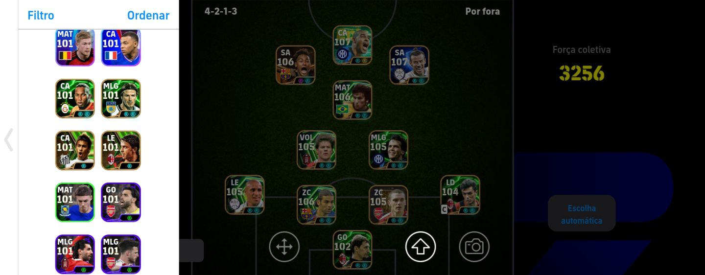 CONTA EFOOTBALL SEMI-FULL NOVO ADRIANO | NEYMAR BIG | BALE 107 | ZICO TIME 3260