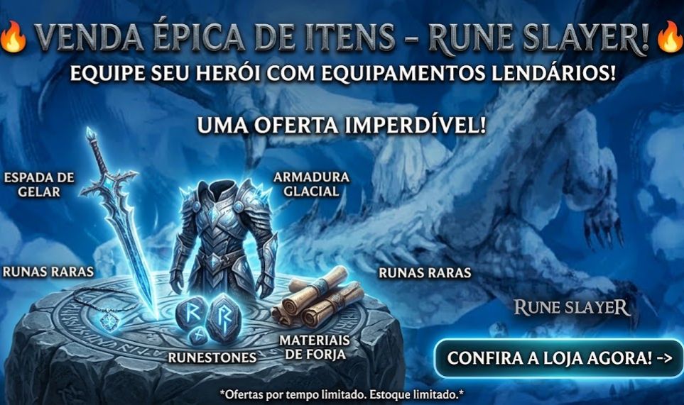 Rune Slayer venda de itens / Scrolls / Acessorios e muito mais
