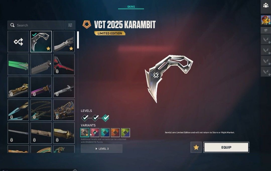 Karambit vct 2025