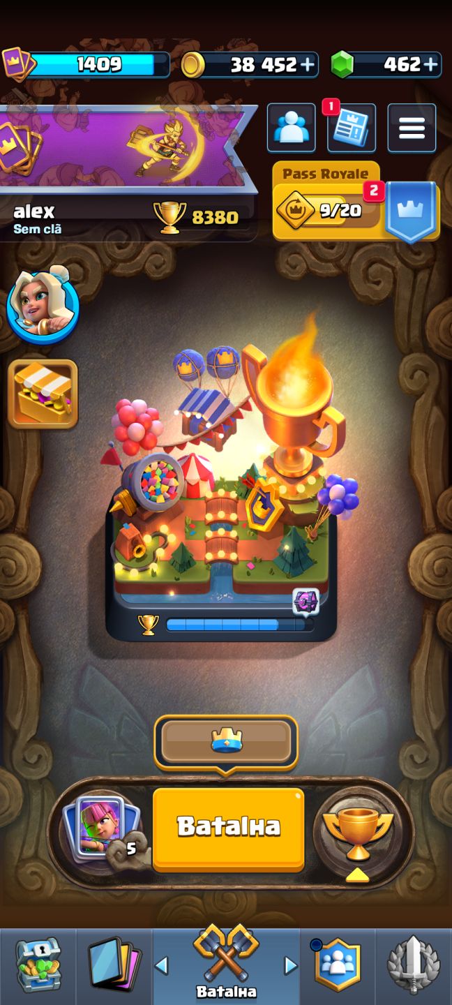 Conta 8 anos crash royale