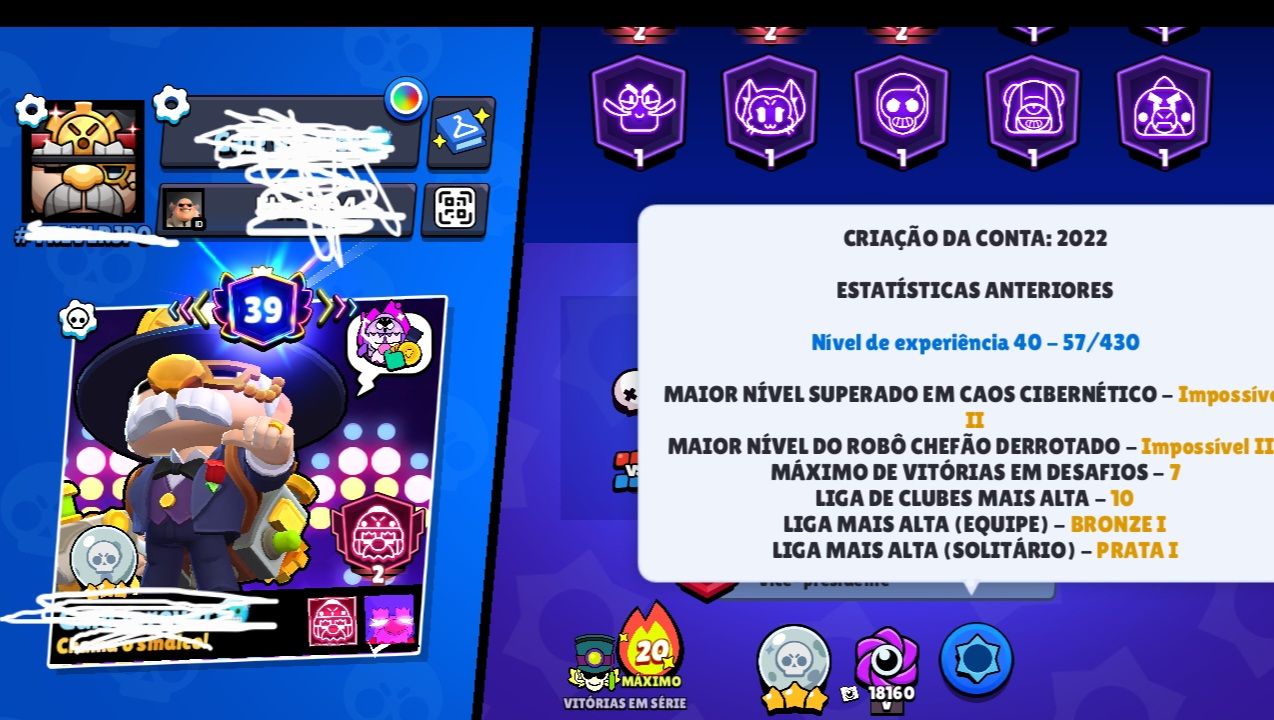 Conta brawl stars 66k , 104/104 brawlers, 40 brawlers full upados,7 passes 40p