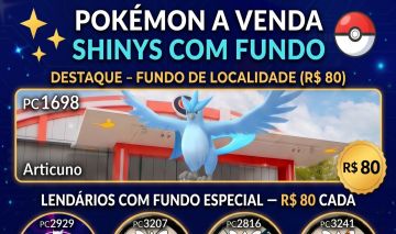Pokémons Shiny Com Fundo Especial - Pokémon Go