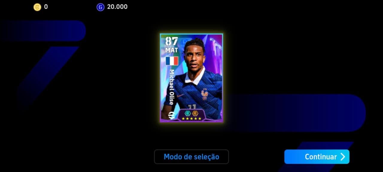 Conta Efootball com Michael Olise Showtime NOVO!!! Com José Mourinho novo