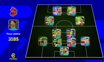 Conta eFootball Força Coletiva 3185 Conta muito completa, com elenco forte