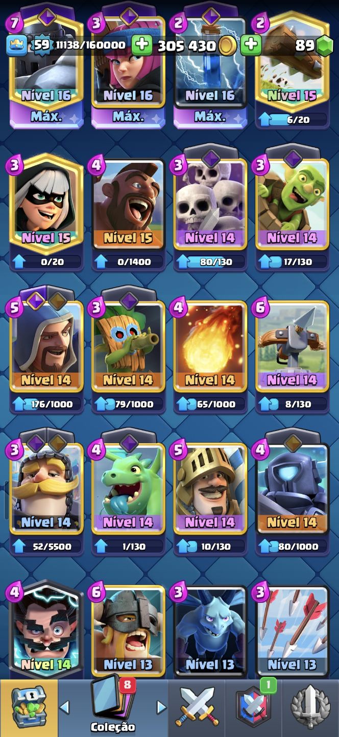CONTA BRAWL STARS 2019(TODOS OS BRAWLERS 51K) + CLASH ROYALE 10K DE TROFÉUS