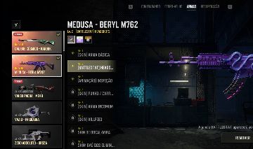 CONTA PUBG STEAM-BERYL MEDUSA Nv3-KAR98K CALIBRECOSMICO Nv1-AESPA GISELLE.