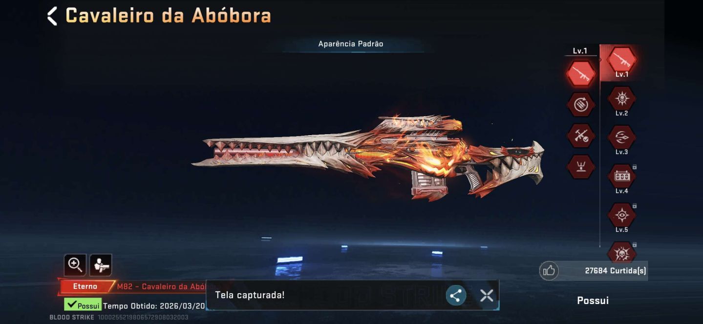 Conta boa, com espada nexus e 3 evos