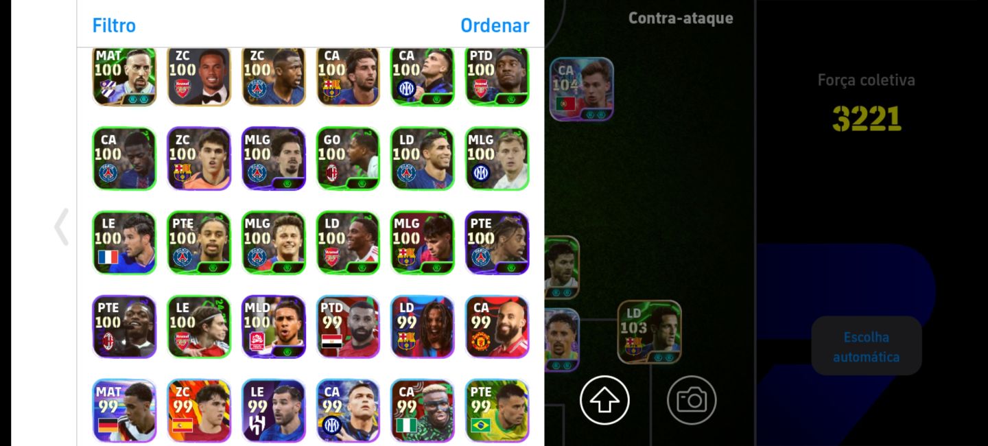 CONTA eFOOTBALL 3221 | MESSI 105, BATISTUTA 105, CANNAVARO 106 + CRAQUES!!