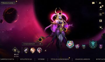CONTA WILD RIFT SKINS MÍTICAS, LENDÁRIAS, ESSÊNCIA LARANJA E AZUL