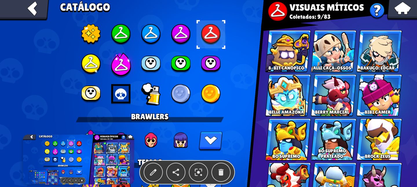 CONTA TOP BRAWL STARS | 44K+ TROFÉUS | 105 BRAWLERS | 19 Nível Máximo 11