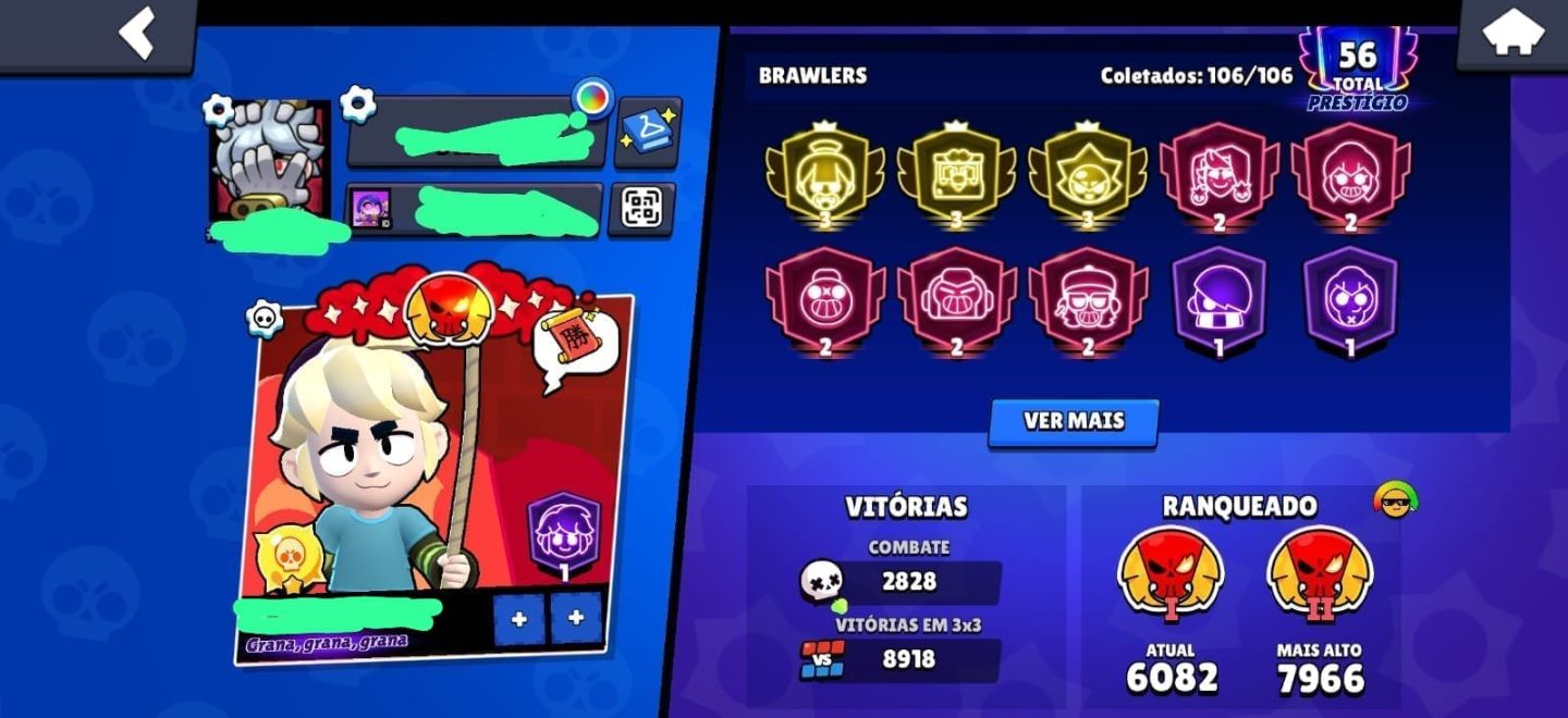 CONTA DE BRAWL E CLASH MUITO UPADA